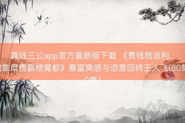 真钱三公app官方最新版下载 《费钱就返利, 我靠糜费霸榜魔都》暴富爽感与恣意回转王人飞(80集)