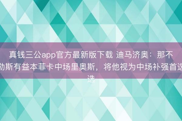真钱三公app官方最新版下载 迪马济奥：那不勒斯有益本菲卡中场里奥斯，将他视为中场补强首选
